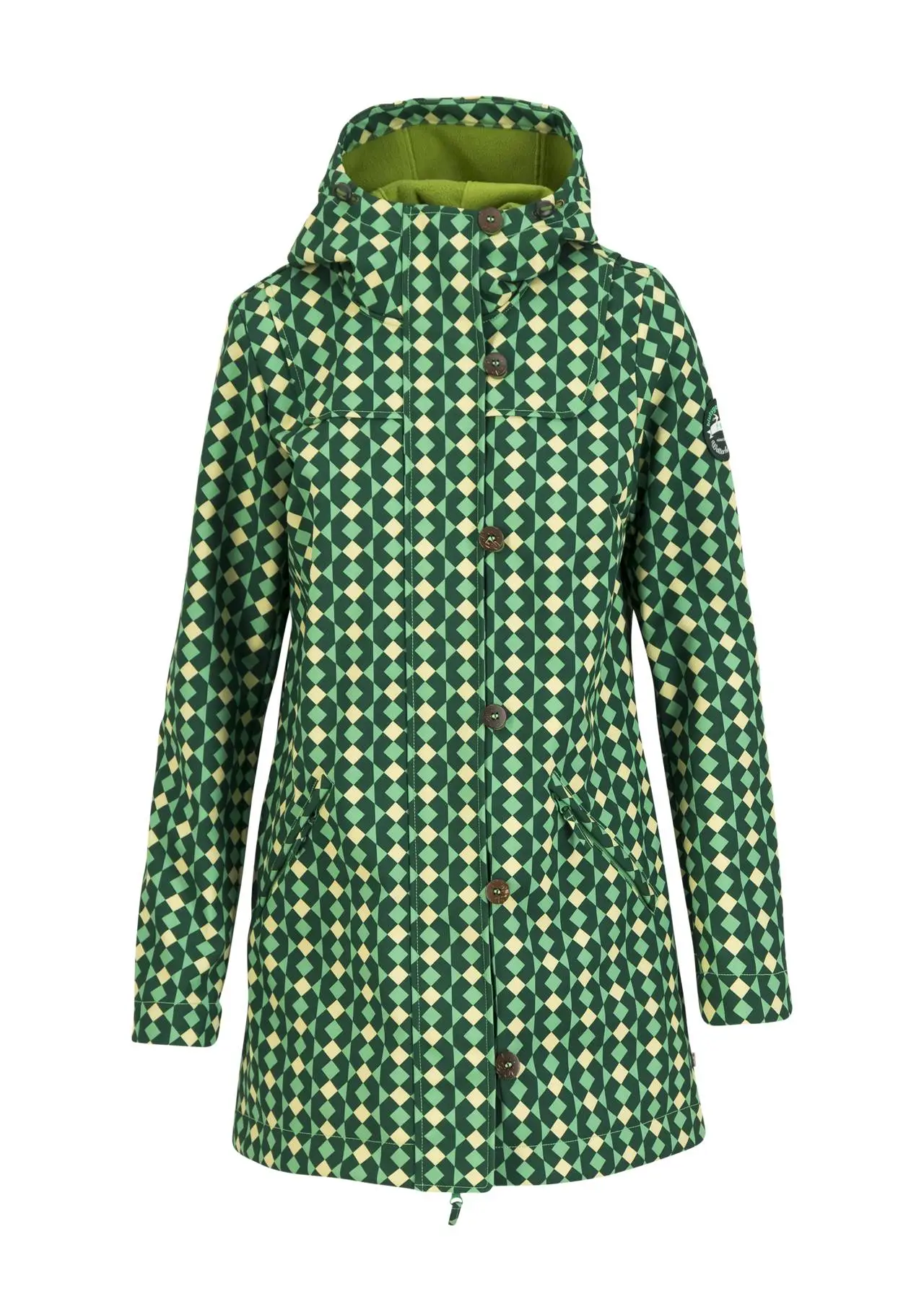 Parka verte tree over tree – Polyester recyclé – Blutsgeschwister – Image 7