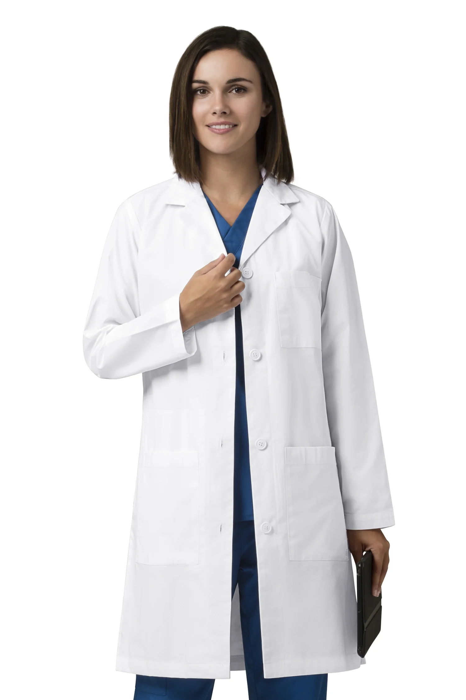 Blouse médicale femme - Blanche - WONDERLAB® – Image 3