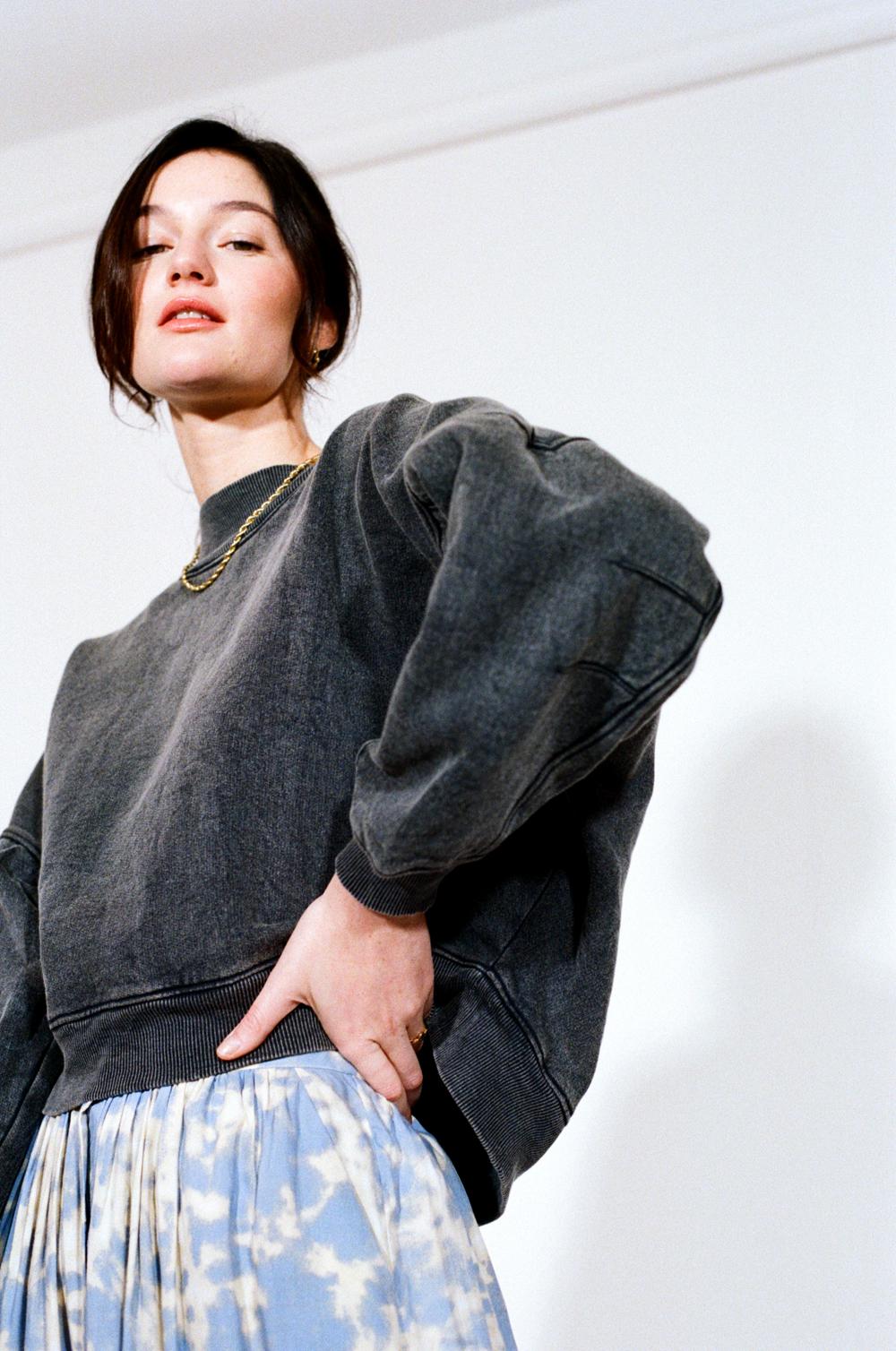Sweat-shirt en coton biologique EDWIDGE de Bizance – Image 4