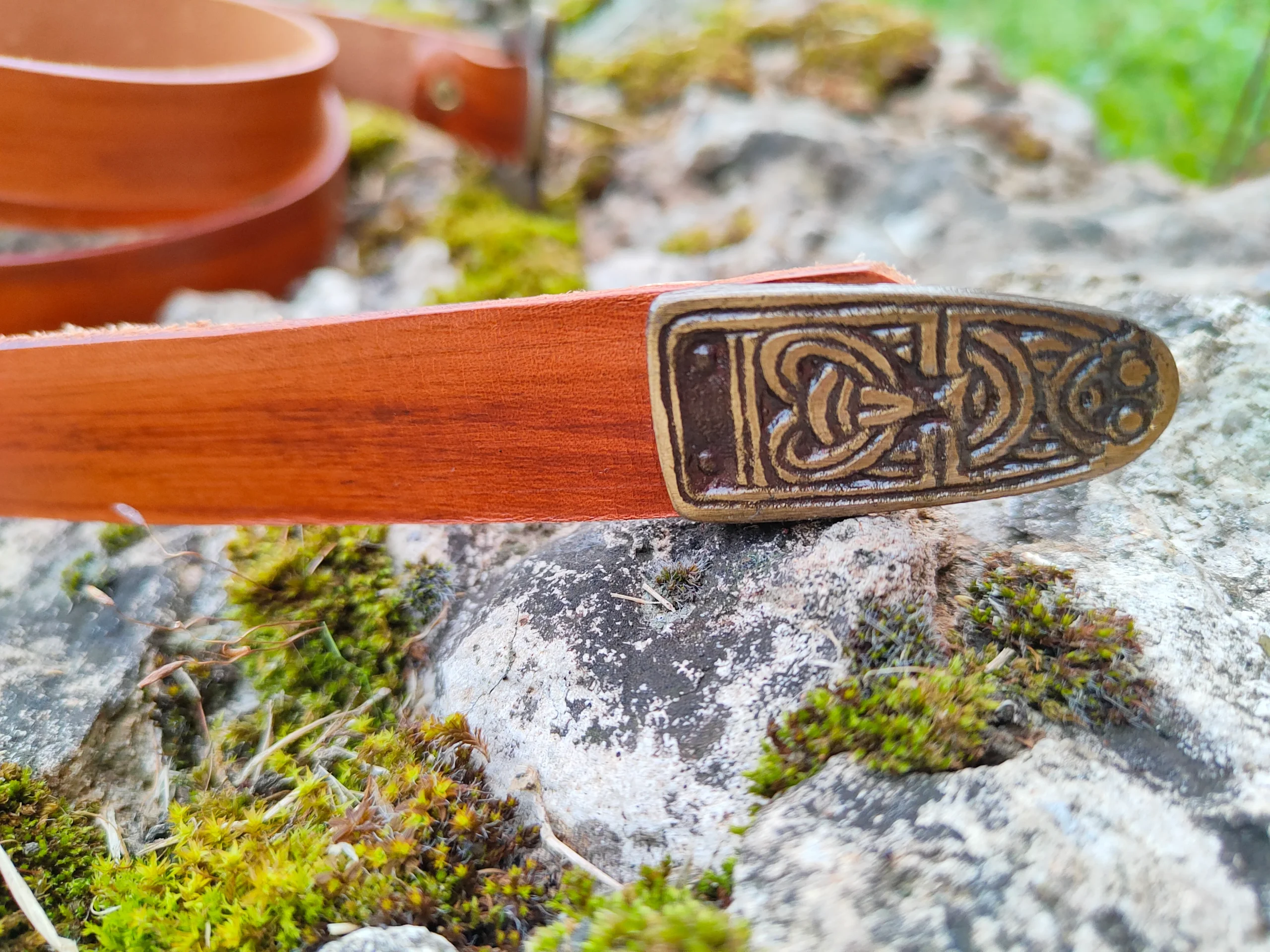 Ceinture viking pour homme ou femme en cuir véritable – Image 2