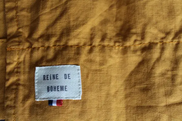 TABLIER japonais femme upcyclé curcuma – Image 3