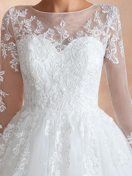 Robe de mariée fleurie ivoire – Image 5