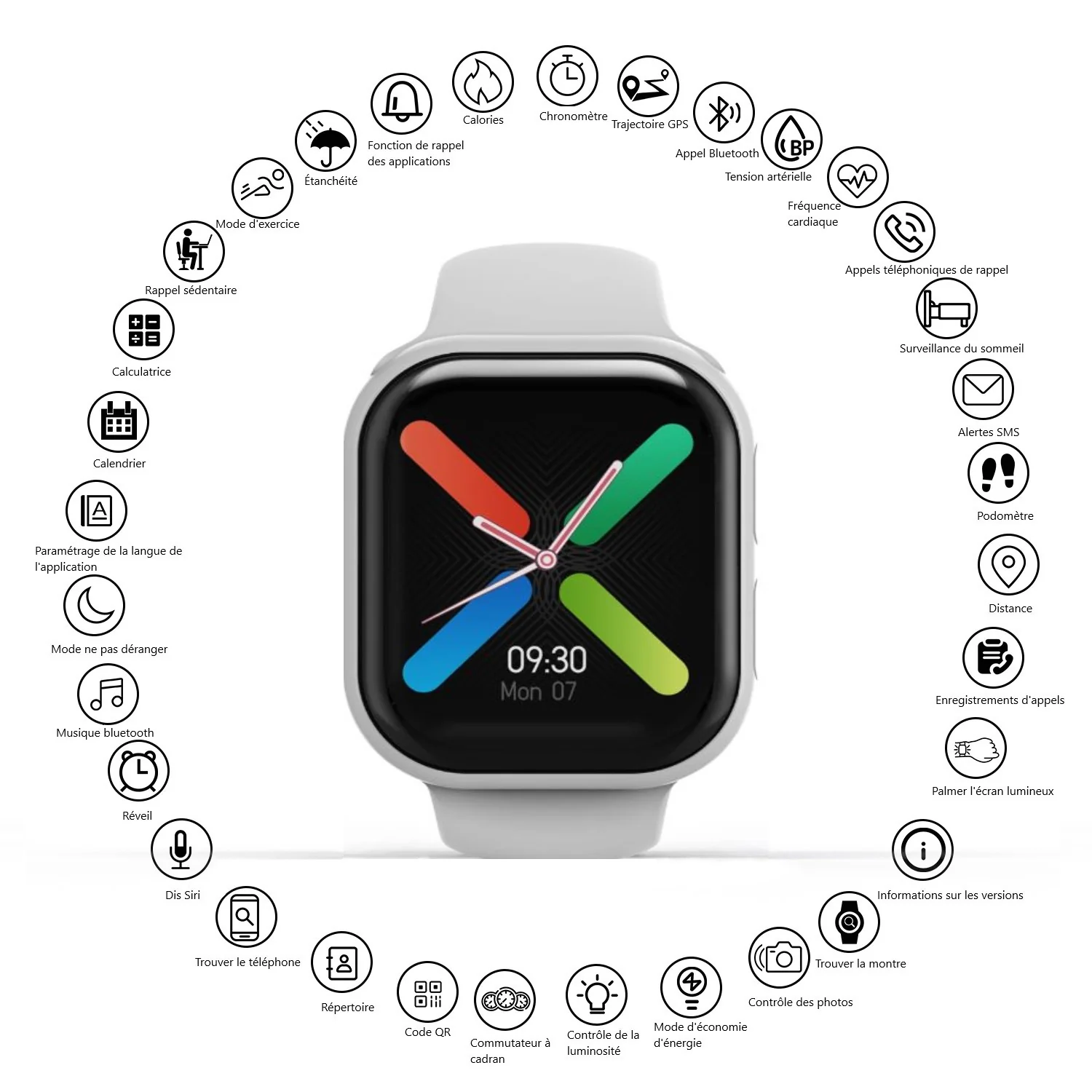 MONTRE CONNECTEE BLUETOOTH MULTIFONCTIONS – Image 3