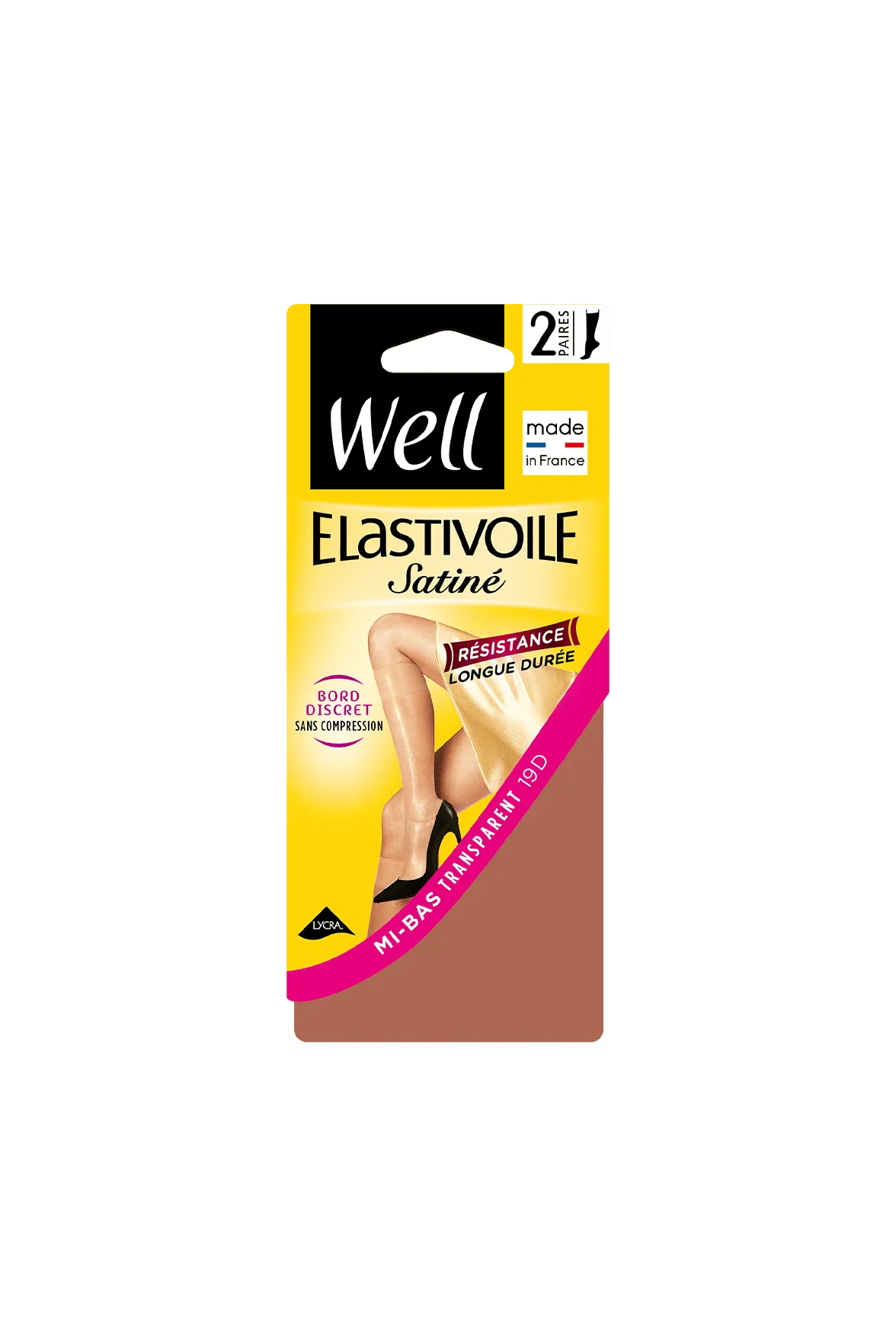 Lot de 2 paires de Mi-bas Satiné 19D Elastivoile - Ibiza – Image 2