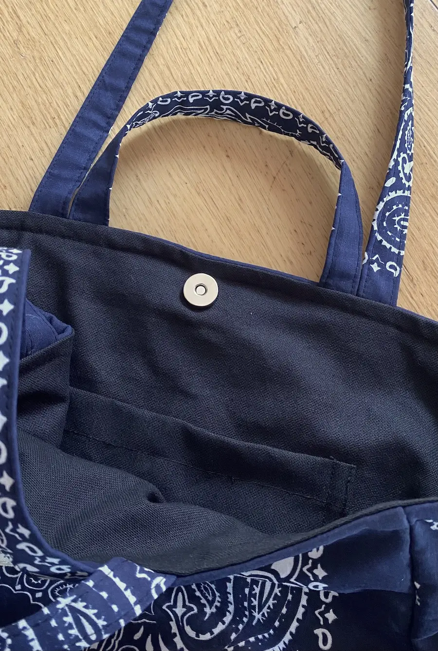 CABAS MOLLETONNÉ Bandana marine – Image 4