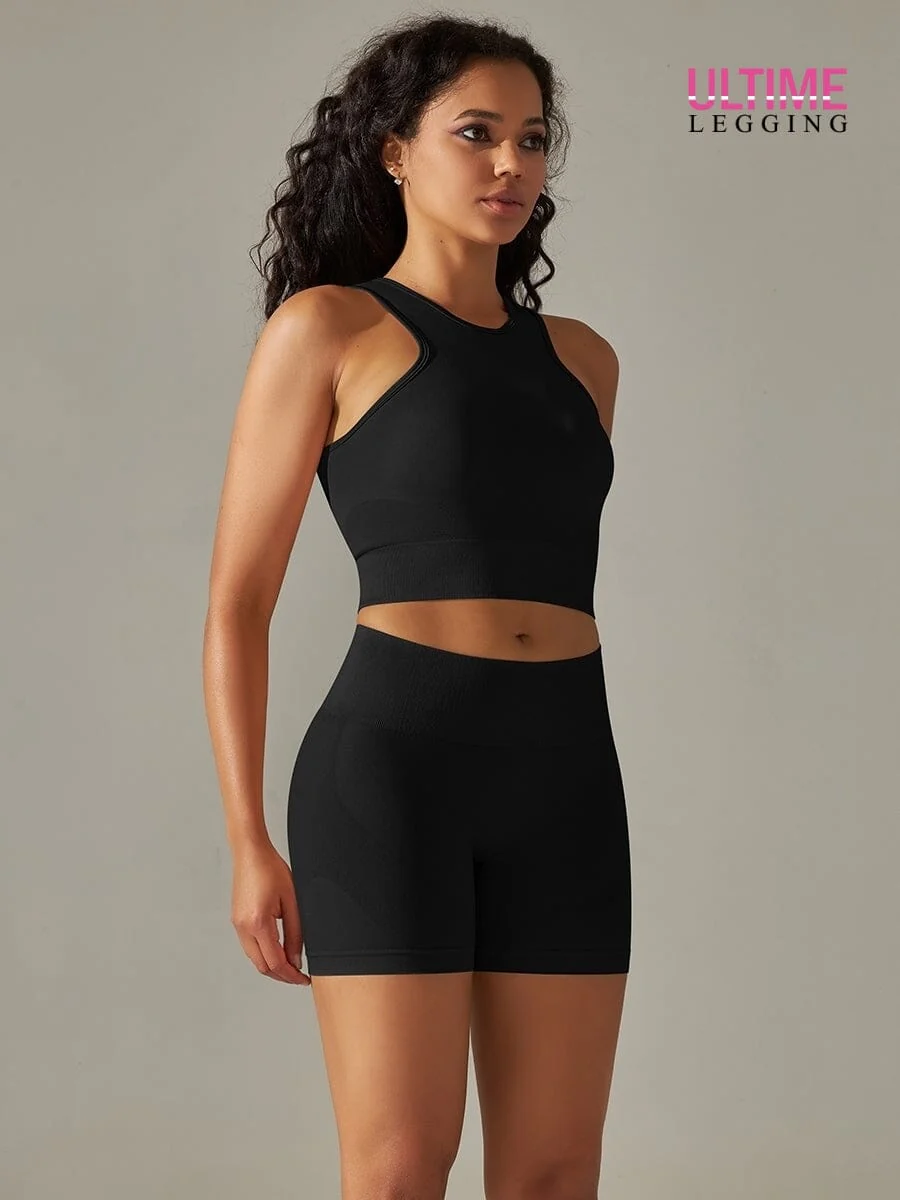 Ensemble Sport Fitness Push Up Sans Couture - Ultime-Legging – Image 5
