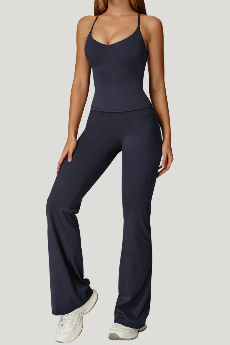 Ensemble Yoga Pantalon Evasé – Image 7
