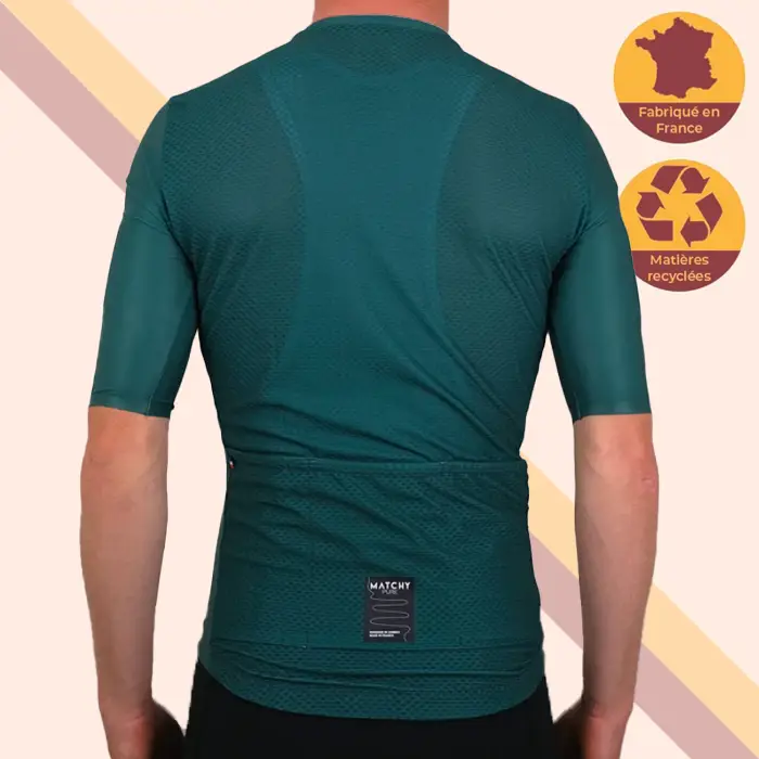 Maillot de cyclisme Made in France vert Germain – Image 2
