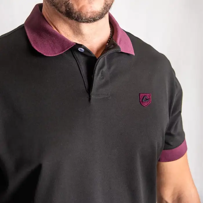 Polo Noir Made in France Homme – Image 3