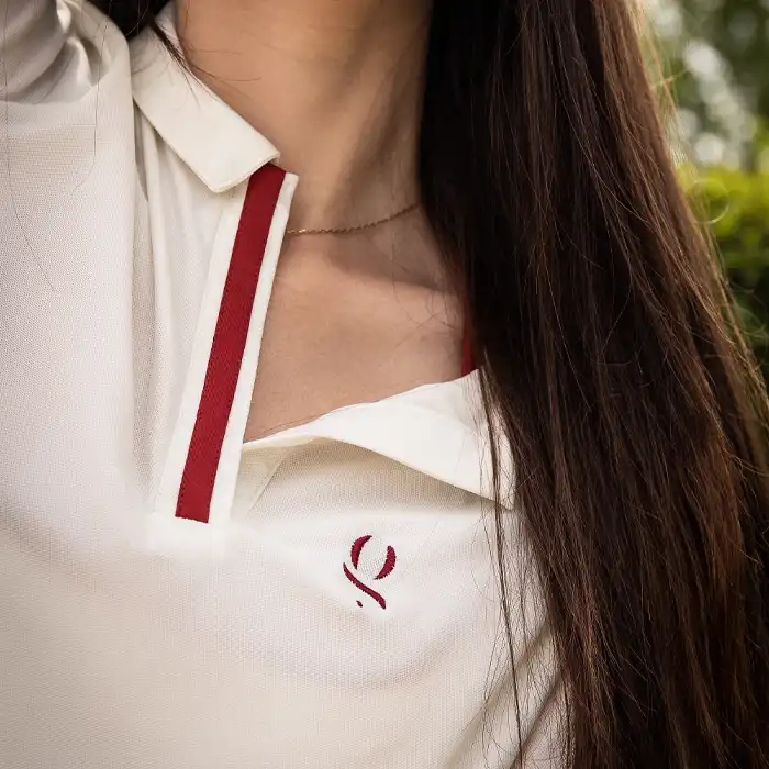 Polo de tennis Pauline – Blanc – Image 2