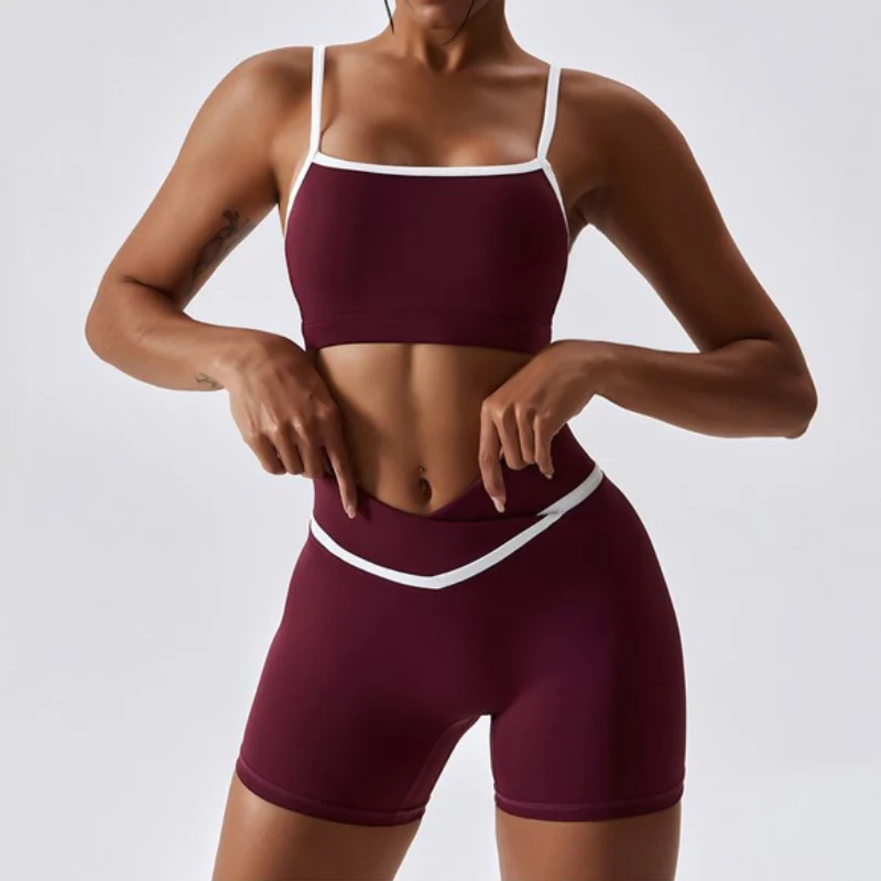 Short Yoga Bande Gainante Croisée – Image 5