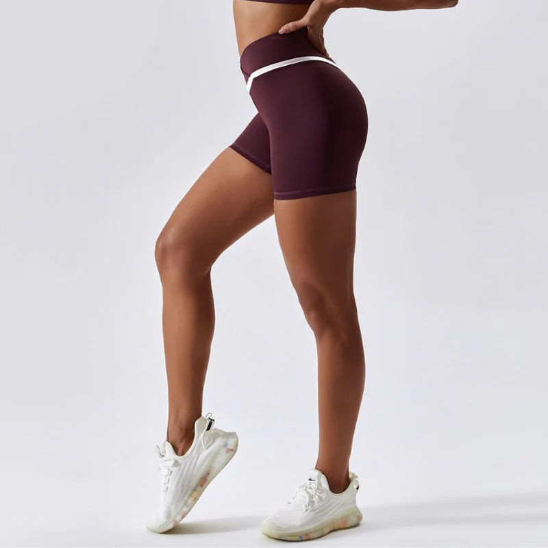 Short Yoga Bande Gainante Croisée – Image 4
