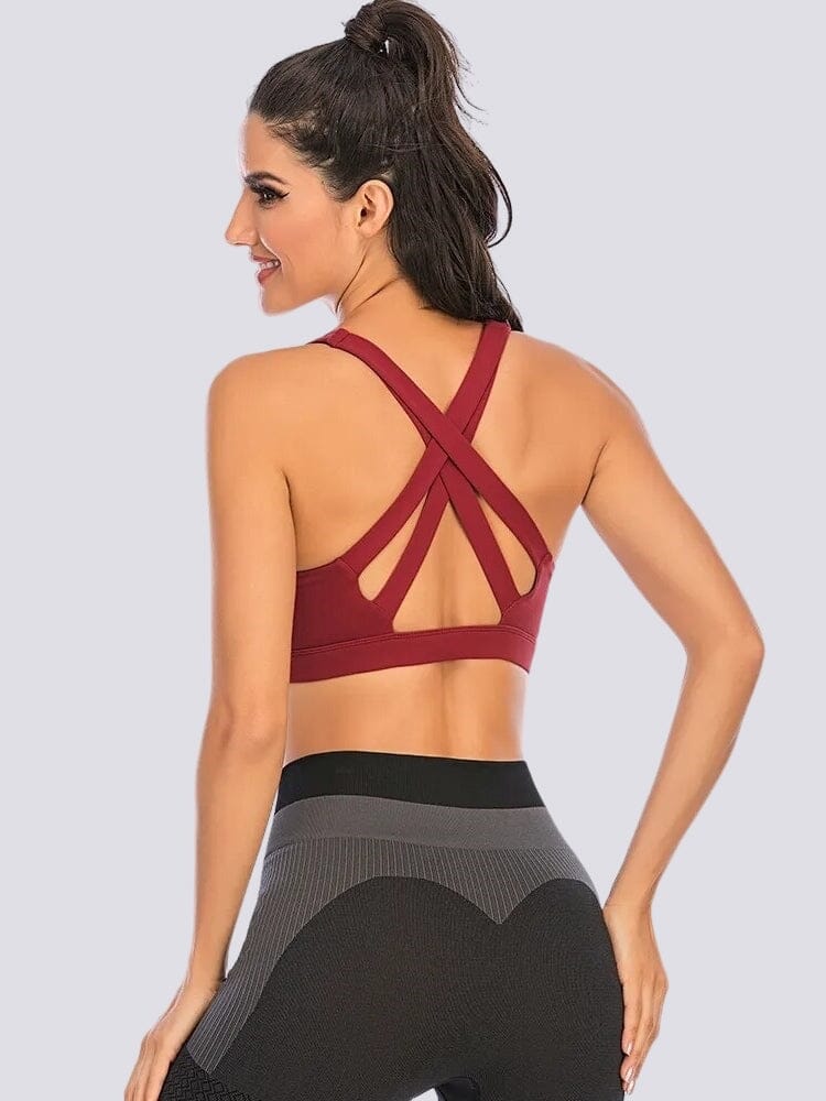 Soutien-Gorge Sport Sans Couture Bretelles Croisées – Image 2